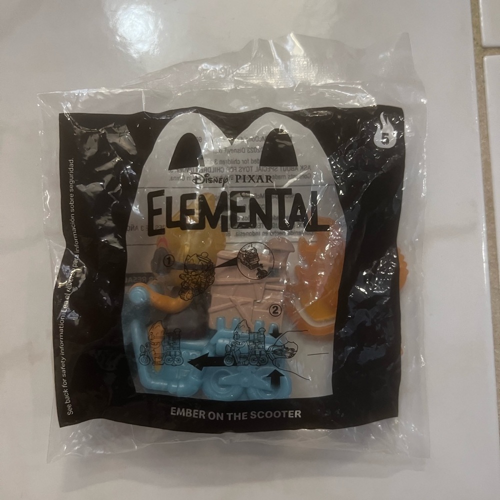 Disney Pixar Elemental Ember on the Scooter McDonald’s Happy Meal Toy